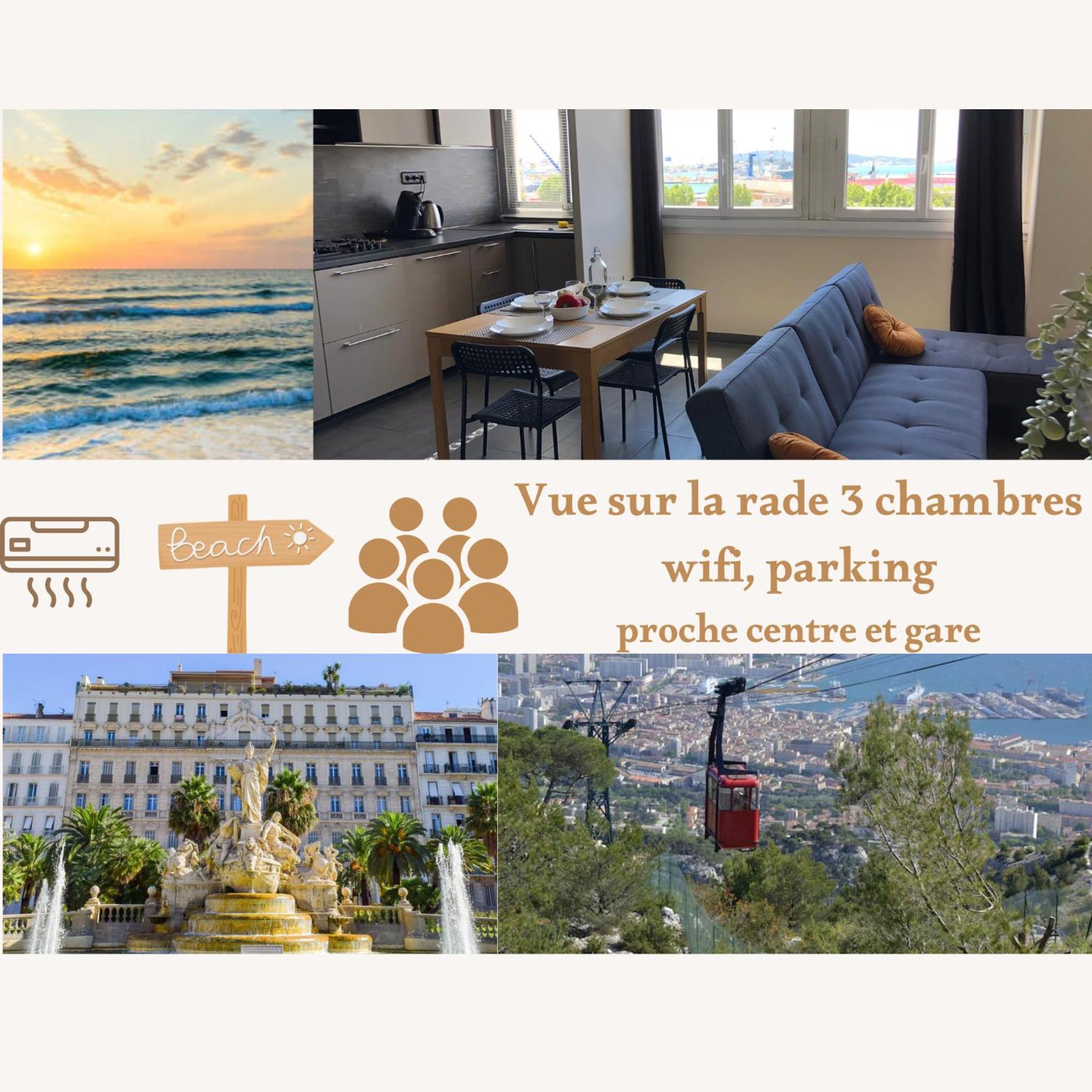 Tout Confort Toulon Centre Appartement 3 Chambres, Vue Sur La Rade Exterior photo